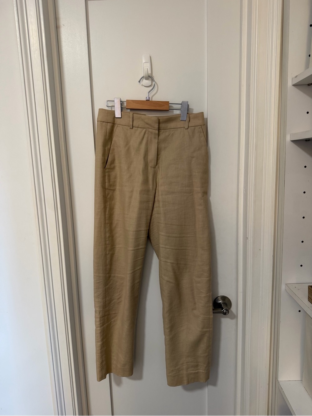 J. Crew Wide-Leg Pants in Khaki